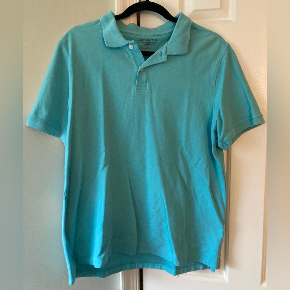 Croft & Barrow Aqua Polo Shirt